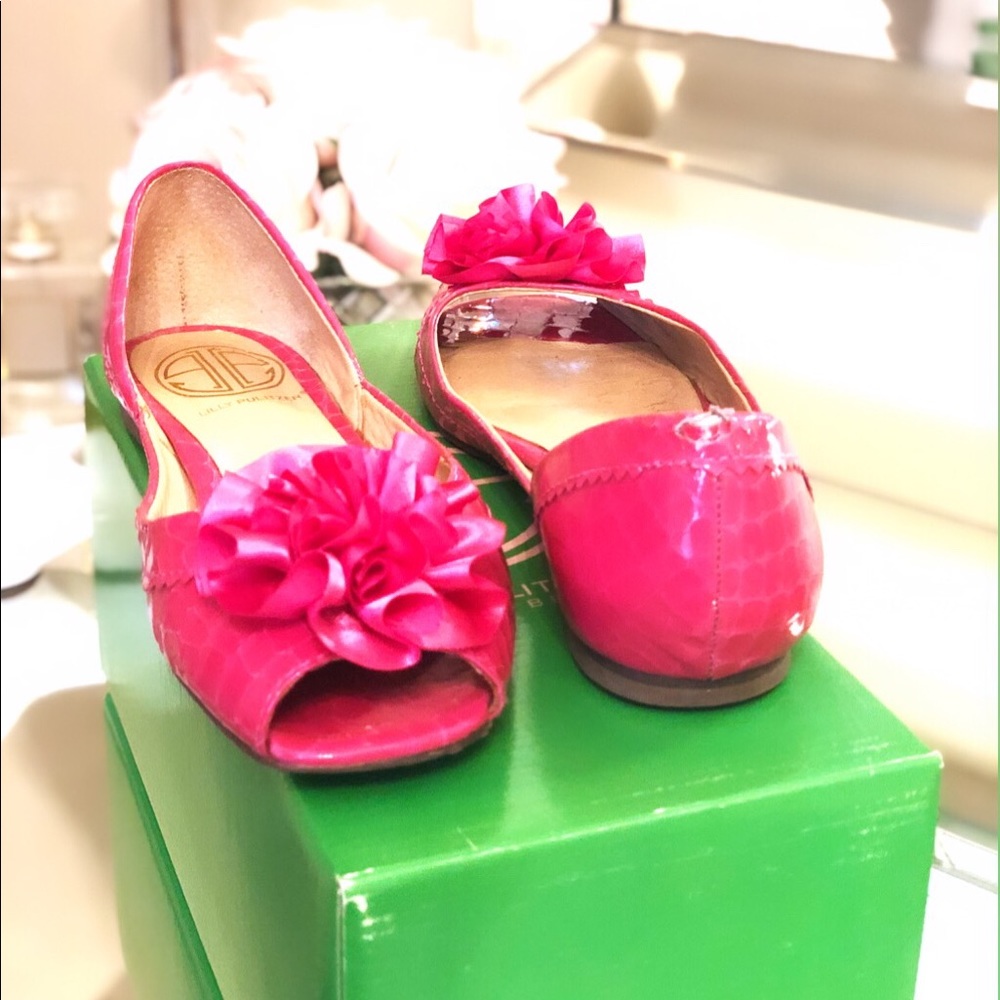 Lilly Pulitzer Flower Lady Mary Pink Flats